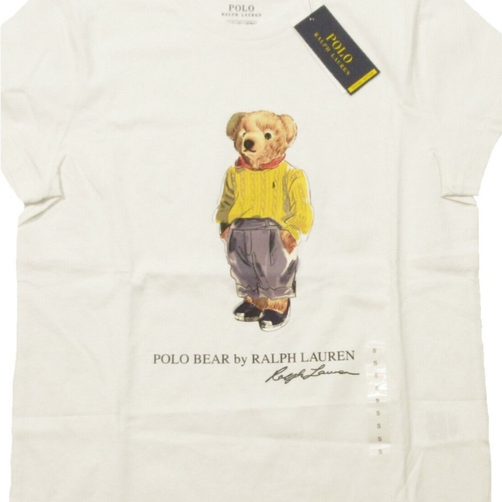 Ralph Lauren Kids White Polo Bear T-Shirt